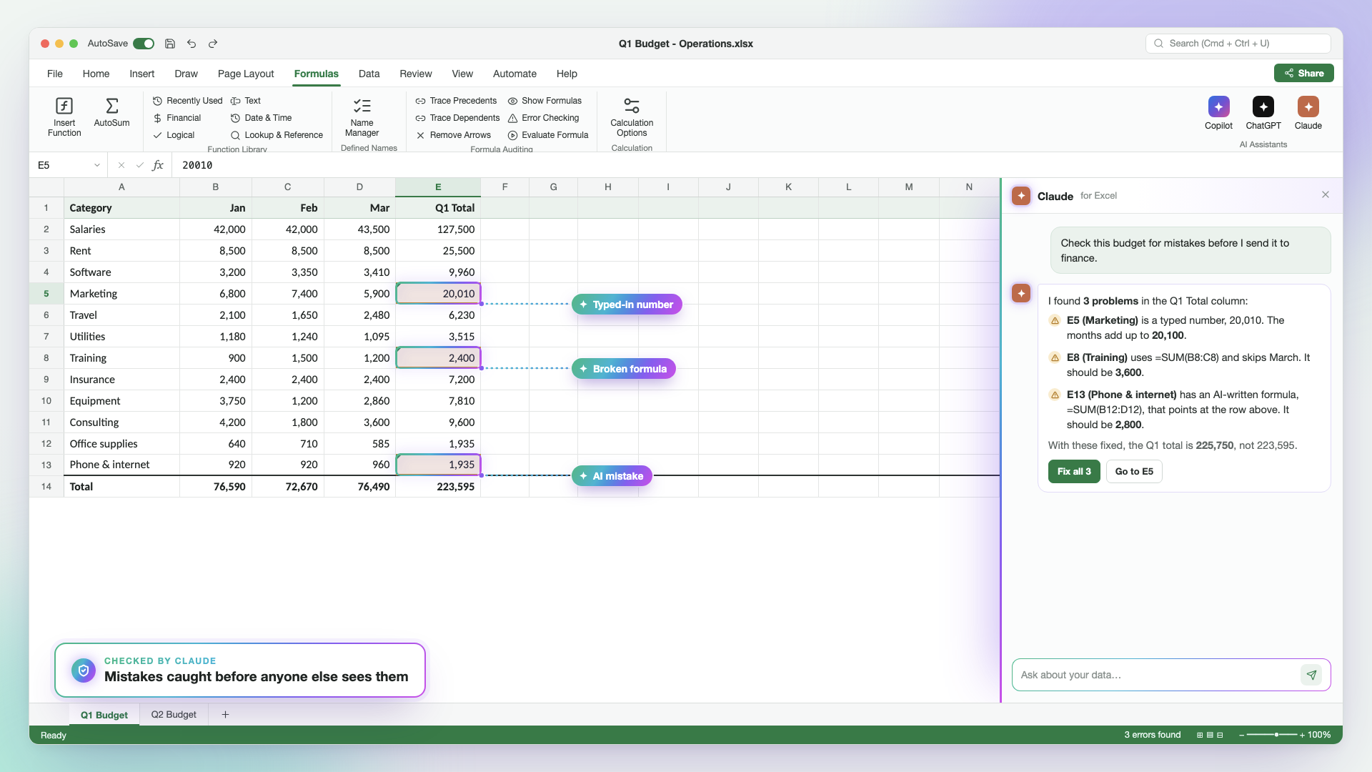 Error Checking and Auditing